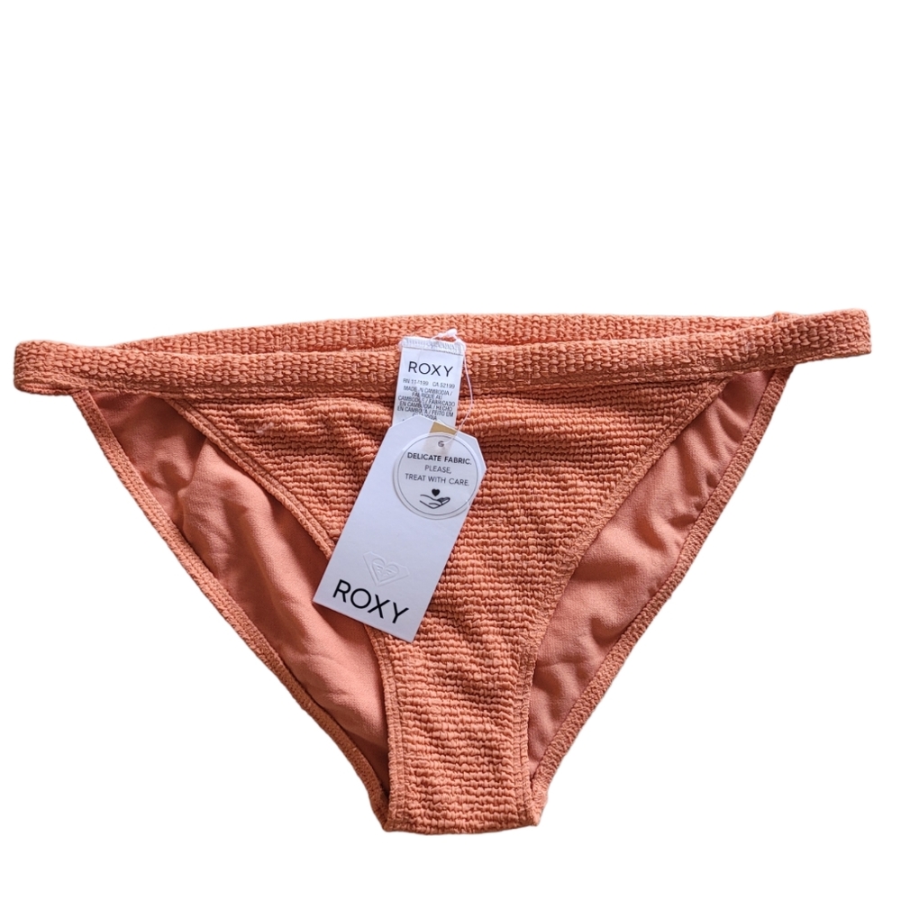 Nwt Roxy | sun memory full coverage bikini bottom crinkle texture